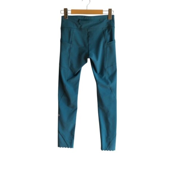Lululemon Tight Stuff Tight II 25" Size 4 Deep Cove Teal - Picture 5 of 9